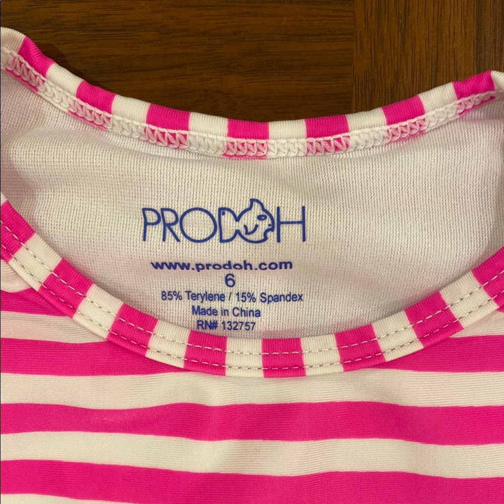 Prodoh Pink Striped Rash Guard - Picture 4 of 4